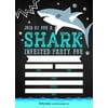25 Chalk Shark Kids Party Invitation