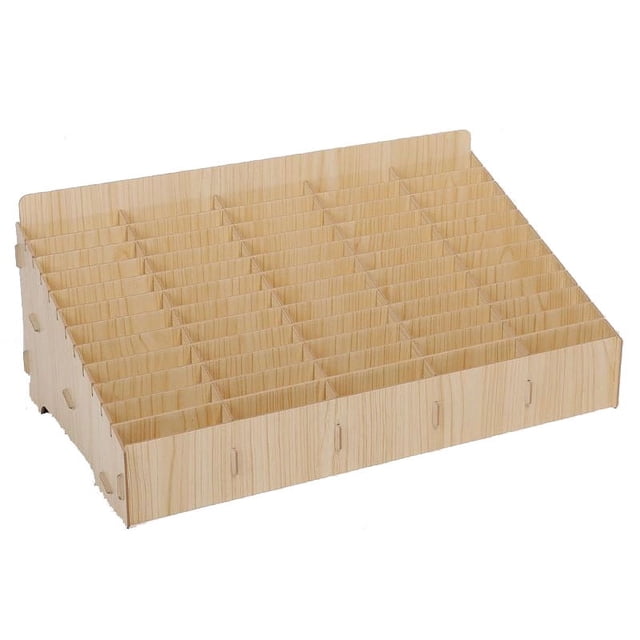 Caja de almacenamiento de teléfono móvil de madera con múltiples rejillas, caja de acabado para almacenamiento de escritorio, caja de pistas, caja de almacenamiento de certificados, caja de