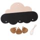 thumbnail image 5 of Linda madera con para colgar en pared, decoración artística, adorno para habitación de , rosa Negro Sunnimix Nube de madera, 5 of 6