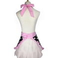 thumbnail image 2 of Rosielily Delantal Rosa Para Mujer Delantal Retro Delantal Vintage Lindo Delantal Coqueto Con Bolsillo Cocina Cocinar Hornear Vestido Kawaii Algodón Con Volantes Volantes Años 50 Delantal Para Mujeres, 2 of 5