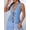 Light Blue, variant on Women's Slim Fit Short Denim Vest with V-Neck and Tie Front - Soft Washed Cotton, Spring and Summer Casual