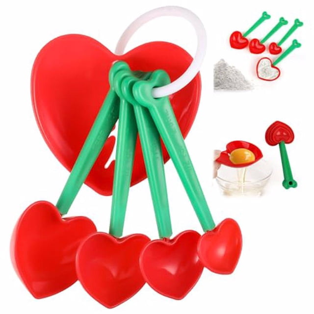 Naiovety Juego de cuchara medidora compacta y ligera de 5 piezas para hornear plástico de primera calidad único y exquisito