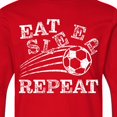 thumbnail image 4 of Inktastic Eat Sleep Soccer Repeat Long Sleeve Youth T-Shirt, 4 of 5