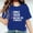 Blue, variant on Herrnalise Valentines Day Shirts For Women Crewneck Valentine's Day Letter Print Slim Fitted Short Sleeve T-Shirt Stretchy Bodycon Basic Tee Tops Valentines Day Gifts For Her