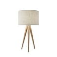 thumbnail image 1 of Adesso Home 28" Director Collection Contemporary Rustic Tripod Tan Table Lamp, 1 of 1