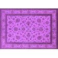 thumbnail image 1 of Ahgly Company Indoor Rectangle Oriental Purple Traditional Area Rugs, 2' x 4', 1 of 4