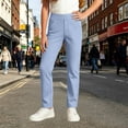 thumbnail image 5 of WERYOUNG School Uniform For Girls Elastic Waist Solid Color Straight Leg Trousers Kids Comfortable Back To School Pants 11-12 Years, 5 of 6