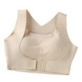 thumbnail image 2 of ZHOGXU Womens Bra Front Close Solid Color Wireless Seamless Push Up Breathable Comfortable Soft Bralette For Everday Wear, 2 of 8