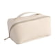 thumbnail image 3 of Neceser de viaje portátil, neceser de viaje impermeable con cremallera, estuche organizador, bolso de cuero PU y divisor, para niñas blanco BLESIY neceser colgante, 3 of 8