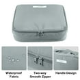 thumbnail image 3 of Unique Bargains 1 Pcs Makeup Bag Cosmetic Travel Bag Case Large Makeup Bag Make Up Brush Organizer Bag for Women Gray, 3 of 6