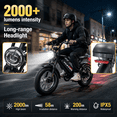 thumbnail image 5 of 1000W 25mph Moutain Ebike,Electric Bike for Teens, 48V 15.6AH 16" Fat Tire Electric Bicycle Full Suspension UL2849 Age 13+, 5 of 8