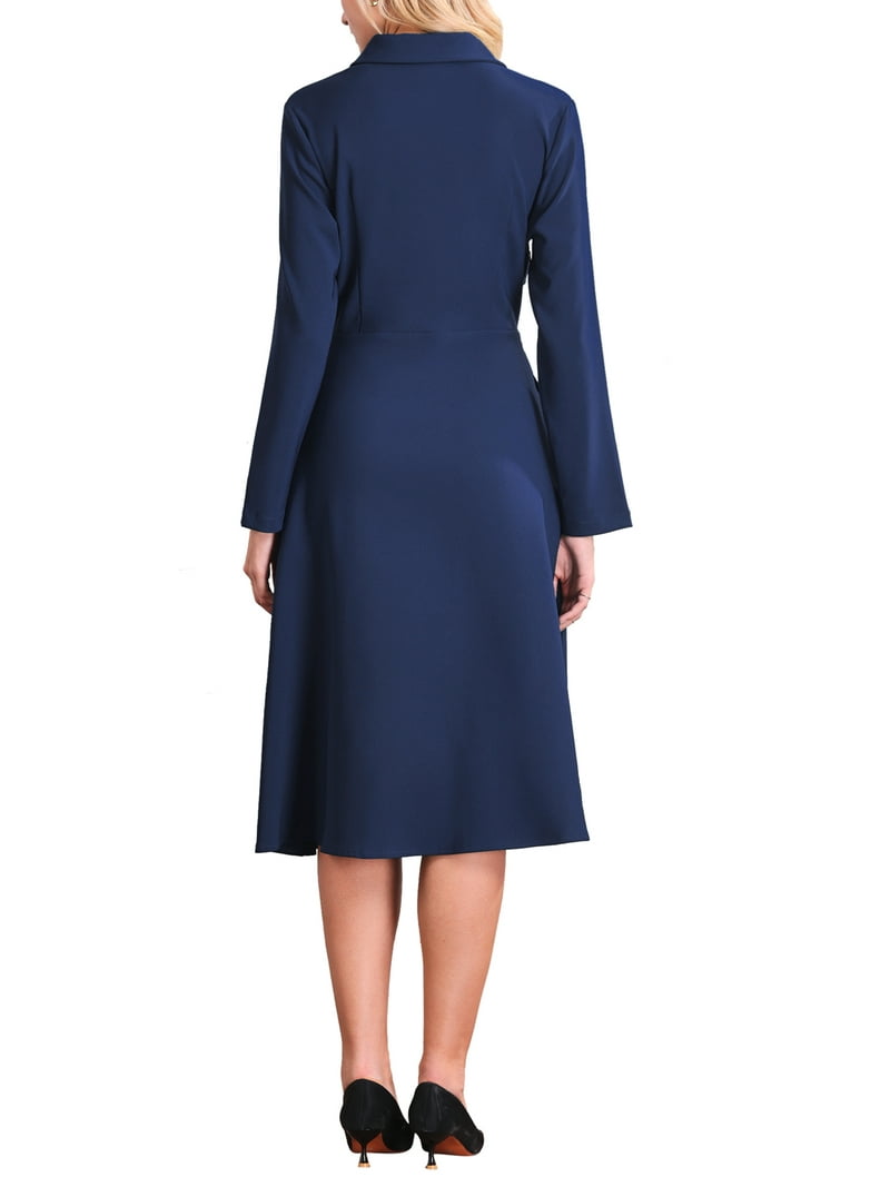 open lace back dress Recent Romance Pleated Midi In Royal Blue Curves