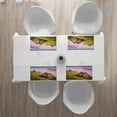 thumbnail image 3 of Ambesonne Nature Place Mats Set of 4, Wooden Houses Mountain, Standard Size, Green Brown, 3 of 4