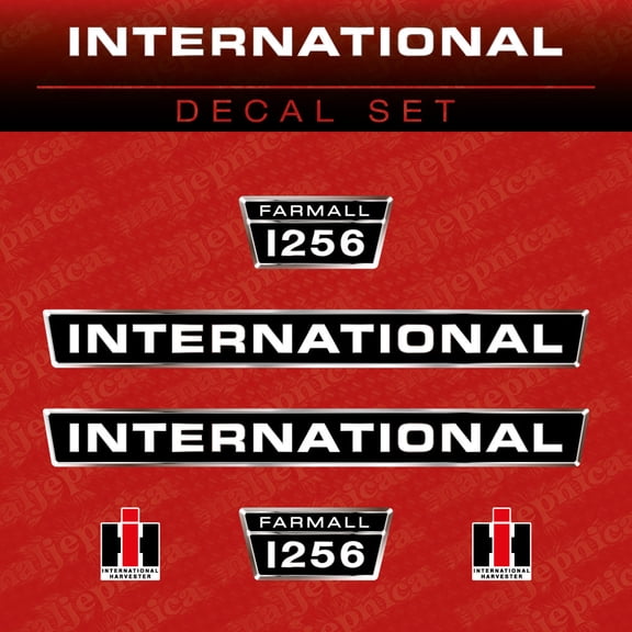 411 Decals Replacement for International Farmall 1256 Turbo Tractor Decal Sticker Set
