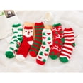thumbnail image 3 of Liacowi Christmas Fuzzy Slipper Socks Coral Fleece Warm Cozy Sleeping Sock for Women Men, 3 of 4
