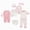 A091-Pink, variant on NOLDARES Preemie Newborn Baby Boy Girl Clothes Infant Clothing Romper Pant Outfits Set Layette Essentials 8 Pieces Set(A091-Grey)