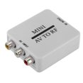thumbnail image 1 of Mini RCA AV CVSB to RF Video Adapter Support RF 67.25/61.25MHz TV Switcher, 1 of 9