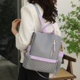 thumbnail image 3 of Large Backpack Waterproof Travel Bag Zipper Casual Solid Work Daybag(Black), 3 of 7