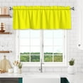thumbnail image 3 of Valances for Windows Kitchen Curtains Small Treatments Valance, Lemon Glacier Yellow 52x12 inch, 3 of 5