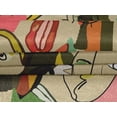 thumbnail image 5 of oneOone Velvet Beige Fabric Abstract Comic Face Fabric For Sewing Printed Craft Fabric By The Yard 58 Inch Wide, 5 of 5