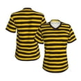 thumbnail image 3 of Goofa Bee Stripe Pattern Women's Slim-Fit Short-Sleeve V-Neck T-Shirt,Classic-Fit Short-Sleeve V-Neck T-Shirt-3X-Large, 3 of 5