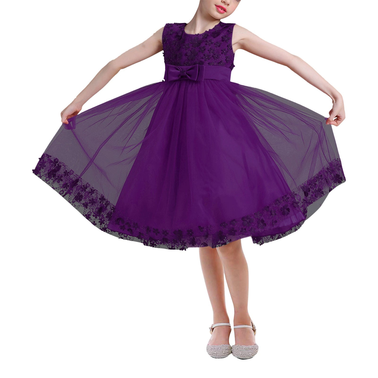 RIJOPUTY Winter Maxi Dress a Line Dress Christmas Outfits for Toddler Girls Toddler Girl Winter Clothes Winter for Baby Girl 2t Girls Clothes Fall/ Winter New Baby Gift Christmas Clothes 6 Month
