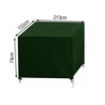 thumbnail image 2 of GLFILL Housse de Protection Longue Durée Verte pour Meubles d'Extérieur Taille 120 cm Carré 213*132*74cm, 2 of 6