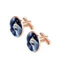 thumbnail image 2 of Polar Bear Elegant Dress Shirt Cufflinks Set Made of Stainless Steel for Formal Events, 2 of 6