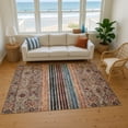 thumbnail image 7 of Addison Rugs Mayfield Premium Machine Washable Transitional Stripes Taupe Rectangle Rug, 8' X 10' Machine Washable Transitional Stripes Taupe Oversized Sherpa Throw Blanket, 7 of 7