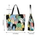thumbnail image 5 of Disketp Different Cats Bolsa Tote Estampada para Mujer, Bolso de Hombro y de Mano para Compras y Viajes, 5 of 8