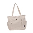 thumbnail image 3 of Bolso tote de lona, ​​bolso de fin de semana moderno, bolso cruzado para ir de compras, bolso de viaje para mujer. Blanco, 3 of 7