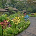 thumbnail image 4 of Idyllic wrought iron multicolor garden plug-in rotating windmill gardening courtyard villa decoration outdoor windmill plug-in, 4 of 9