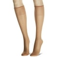 thumbnail image 3 of Hanes  Silk Reflections Sheer Knee Highs Reinforced Toe (2 Pack) (Women's), 3 of 3
