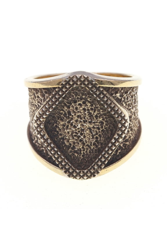 Pre-Owned Bottega Veneta Ring 576457 Gold, SV, and Sterling Silver (925) Size 19 for... (Good)