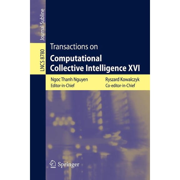 Transactions on Computational Collective Intelligence XVI, (Paperback)
