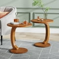 thumbnail image 5 of Tribesigns Couch Side Table, Wooden C-Shaped End Table, Mid-Century End Table, Small Side Table for Living Room & Bedroom, 5 of 6