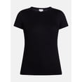 thumbnail image 6 of Scenario Women's Rib Tee with Short Sleeves, Sizes XS-XXXL, 6 of 6