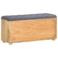 thumbnail image 4 of vidaXL Hall Bench 39.4"x13.8"x18.5" Solid Mango Wood, 4 of 9