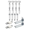 thumbnail image 3 of s de reparación de para puertas plegables, superior e inferior y s de reparación de puertas con ruedas guía, de reemplazo BLESIY Conector de pista de hardware, 3 of 7