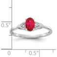 thumbnail image 3 of 14K White Gold Ruby And Diamond Ring (Size 7) Made In India xbs234, 3 of 5