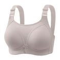 thumbnail image 3 of CFLVAEK Plus Size Bras for Women No Underwire Push Up Everyday Bras Lightly Full Coverage Bras for Senior Ladies Comfort Lifting Bralette Gray XXL, 3 of 8