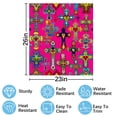 thumbnail image 2 of Colorful Cross Patterns-1 Dishwasher Magnet Cover Decorative Sticker for Home Cabinet Kitchen 23" x26", 2 of 5