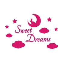 Sweet Dreams Good Night Sleep Tight Kids Room Wall Design Wall Art Sticker Designs Vinyl Stickers For Home House Walls Rooms Windows Bedroom Decoration Size (12x12 inch)