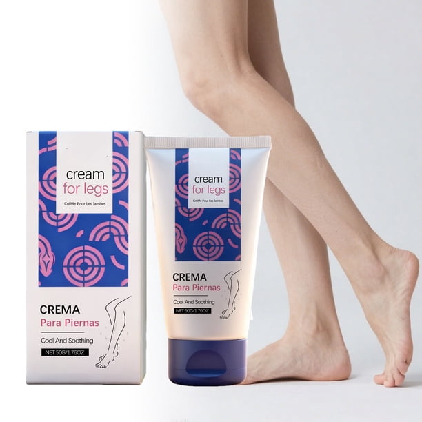Pisexur Belleza Maquillaje Crema Calmante para Piernas 50g Absorción Rápida Textura Ligerapara mujeres y hombres