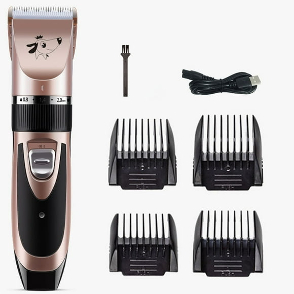 Hytrove 1 Set Portable Pet Grooming Tool including USB Charging for Dog Grooming Supplies in Rose Gold