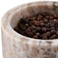 thumbnail image 4 of Creative Co-op DF0608 Marble Stacking Acacia Wood Lid Pinch Pot, Grey, 4 of 5