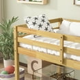 thumbnail image 4 of Leumius Twin Loft Bed with Ladder, Bed Platform of Strengthened Slats Solid Wooden Bed for Boys Girls Natural, 4 of 9