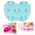 thumbnail image 2 of Alfombrilla de limpieza de brochas de maquillaje de silicona, almohadilla limpiadora de brochas de maquillaje, alfombrilla de limpieza de brochas cosméticas, herramienta de lavado portátil, depurador, 2 of 5