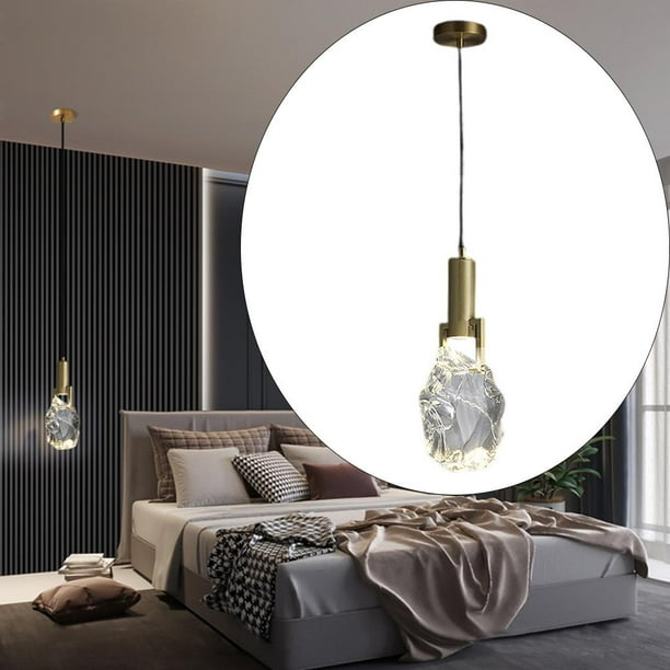 Lámpara colgante de cristal perfecl Accesorio de iluminación Luz blanca
