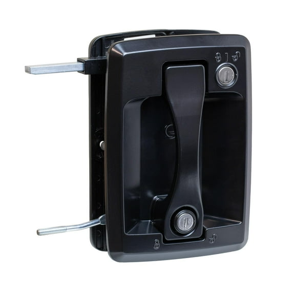 Global Link Motor Coach Entry Lock, Remote Link, 3500 Series Doors, Black Powder Coat